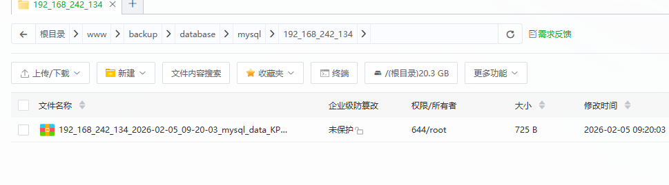 数据库备份